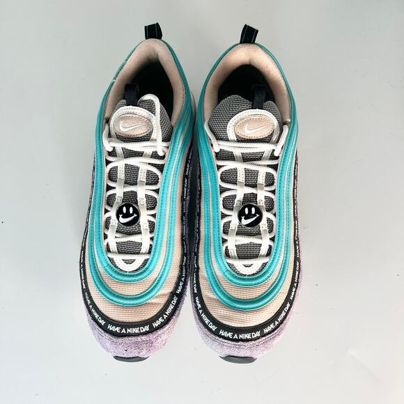 Nike Air Max 97 Have a Nice Day Sneakers Purple Turquoise BQ9130-500 Men 13 - Picture 4 of 15